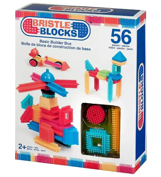 Hete Deal Bristle Blocks Blokken - 56 stk - Basic Bouwer