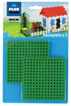 Hoge Kwaliteit Plus-Plus Mini Bouwplaten - 2 stk - Groen