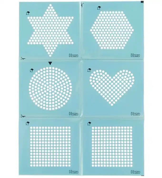 Goedkoop Hama Midi Stickers voor Kralen Mal - 6 Speelfiguren
