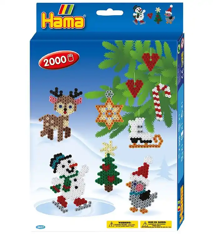 Hama Midi Kralenset - 2000 st. - Kerstmis Rechtstreeks Van De Fabrikant