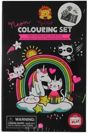 Bestseller Tiger Tribe Tekenset - Neon - Eenhoorns en Friends
