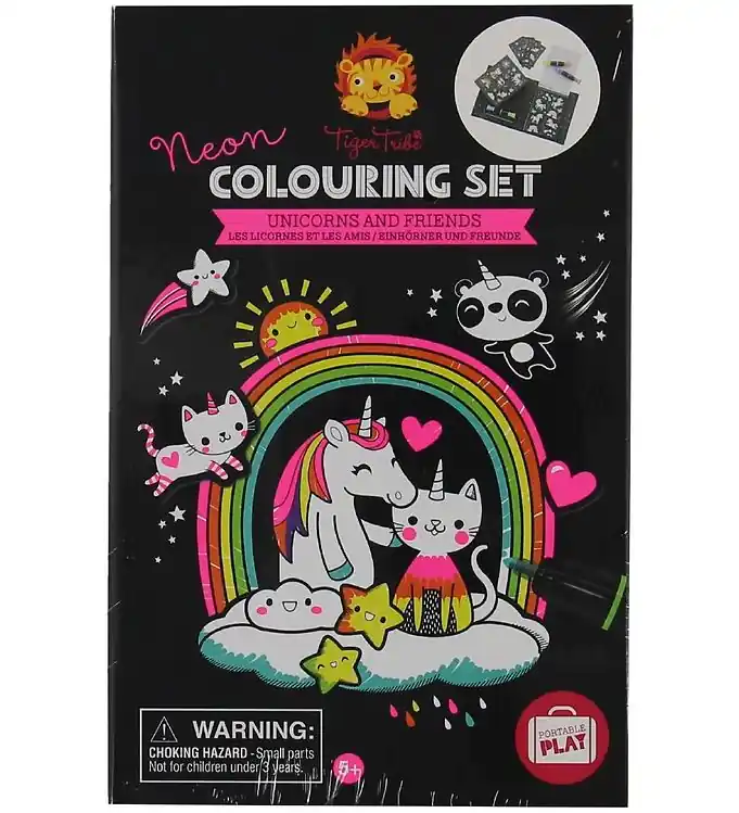 Bestseller Tiger Tribe Tekenset - Neon - Eenhoorns en Friends