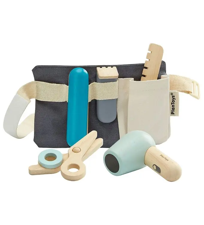 Gecertificeerd PlanToys Kappersset - Blauw