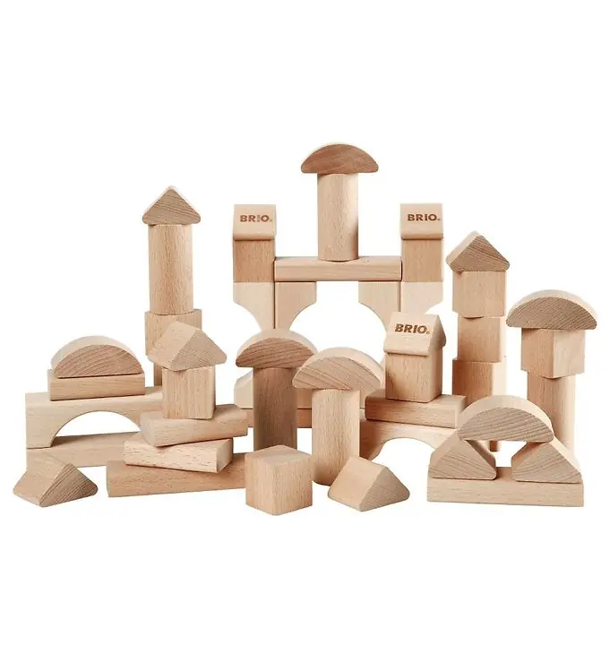 Meest Verkocht BRIO Bouwblokken - 50stk - Hout 30113