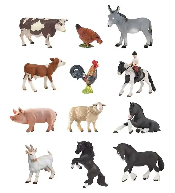 Merkproduct Papo Mini Boederijdieren - 2-6 cm - 12 Onderdelen