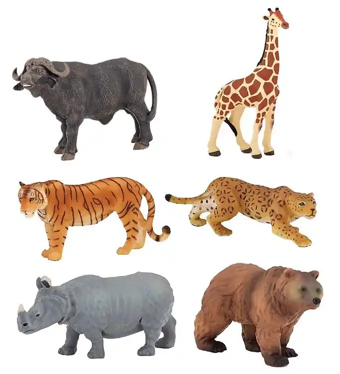 Weekendaanbieding Papo Mini Wild Dier - 2-8 cm - 6 Onderdelen