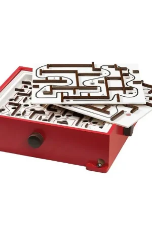 Beperkt Aanbod BRIO Games Doolhof Spel m. Oefenborden - Rood 34020