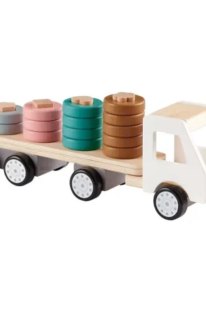 Alleen Vandaag Kids Concept Stapelaar - 38 cm - Aiden - Wit/Naturel