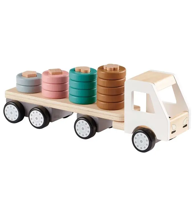Alleen Vandaag Kids Concept Stapelaar - 38 cm - Aiden - Wit/Naturel