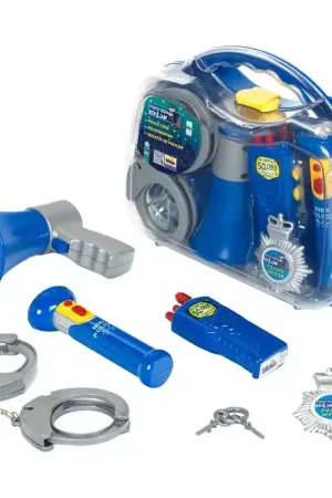 Klein Politie ingesteld in Koffer - 6 stk - Blauw Bestel Nu