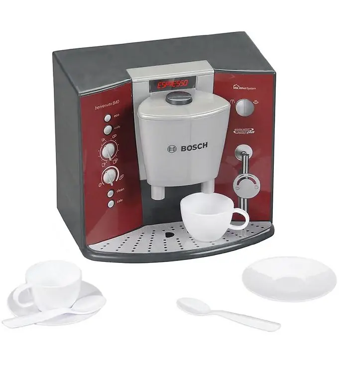 Bosch Mini Espresso Koffiemaker - Speelgoed - Rood/Grijs Korting