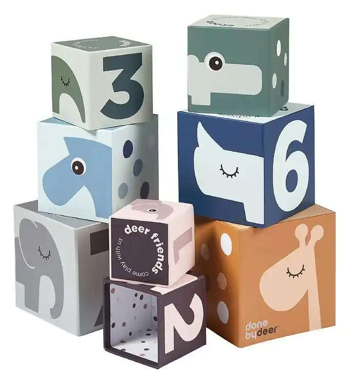 Uitverkoop Done by Deer Stapeldozen - Deer Friends - 1-8 m. Dier