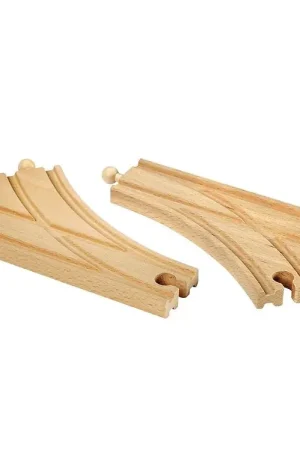 BRIO Gebogen wissels - 2 Onderdelen - Hout 33346 Hete Deal