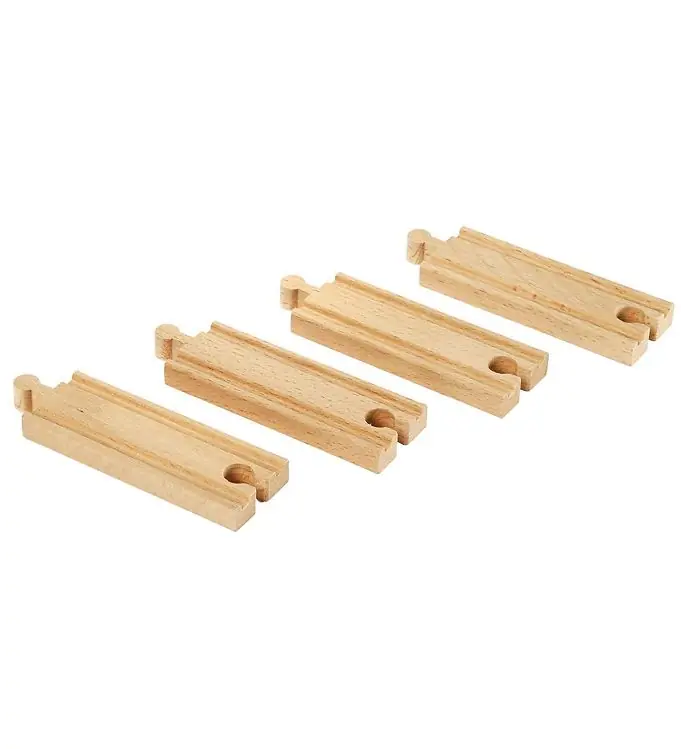 BRIO Rechte rails - 4 Onderdelen - Kaart - Hout 33334 Nu Kopen