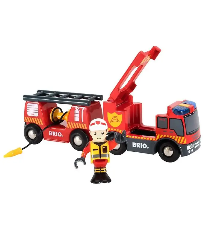 BRIO Brandweerwagen - Rood 33811 Hoge Kwaliteit