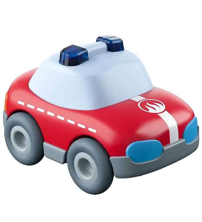 Hoge Kwaliteit HABA Brandweerwagen - 9 cm - Rood
