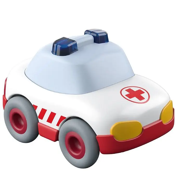 Express Levering HABA Auto - 5,2 cm - Albulance - Wit