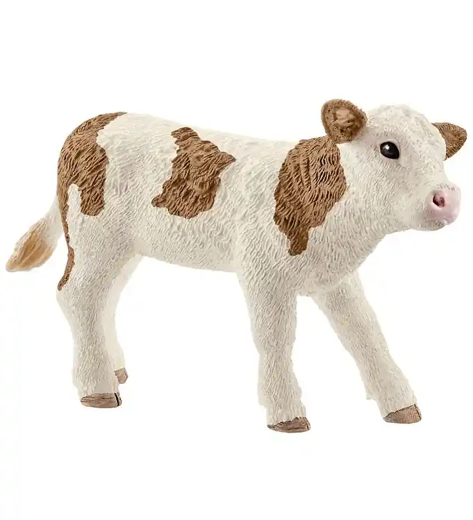 Schleich Dier - Roodbont Kalf - H: 5 cm 13802 Exclusieve Aanbieding
