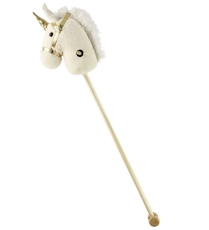 Beperkt Aanbod Teddykompaniet Hobbypaard - 100 cm - Wit