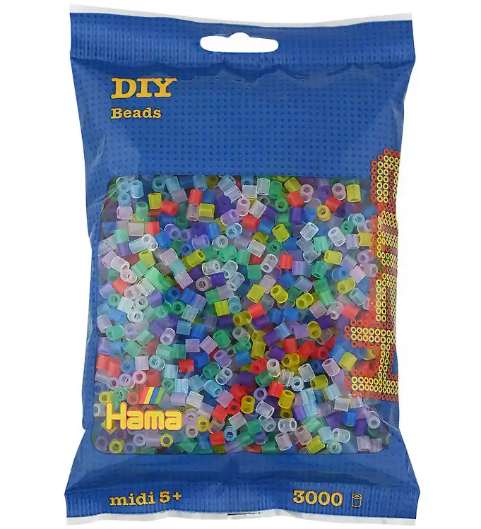 Hama Midi Kralen - 3000 st. - 53 Transparant Multicolour Dagaanbieding