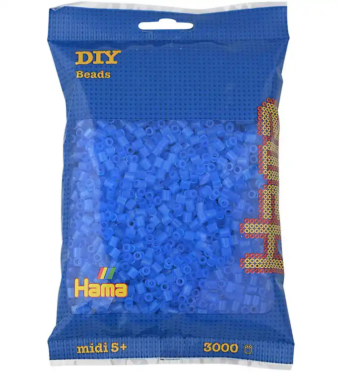 Bestseller Hama Midi Kralen - 3000 st. - 15 Transparant blauw