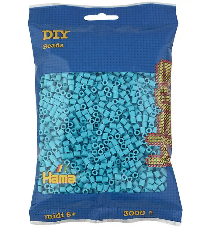 Beperkte Voorraad Hama Midi Kralen - 3000 st. - 49 Azuurblauw