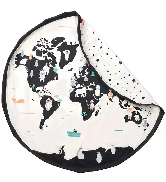 Play&Go Speelmat - Ø: 140 Cm - Wereldkaart Alleen Vandaag