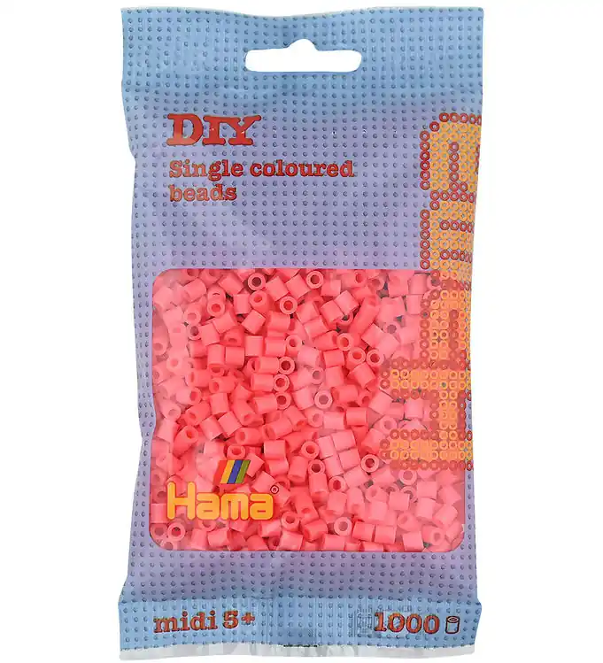 Uitverkoop Hama Midi Kralen - 1000 st. - 44 Pastel Rood