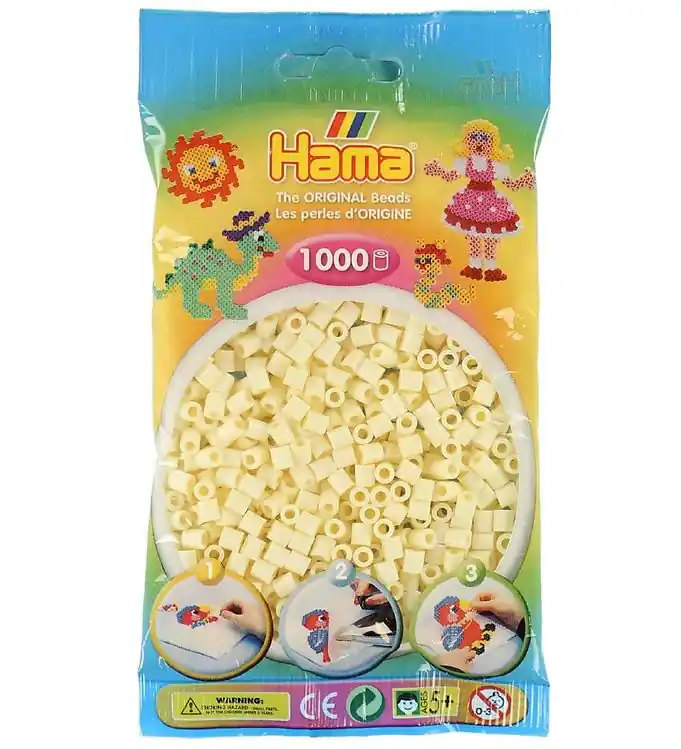 Populair Hama Midi Kralen - 1000 st. - 02 Crème