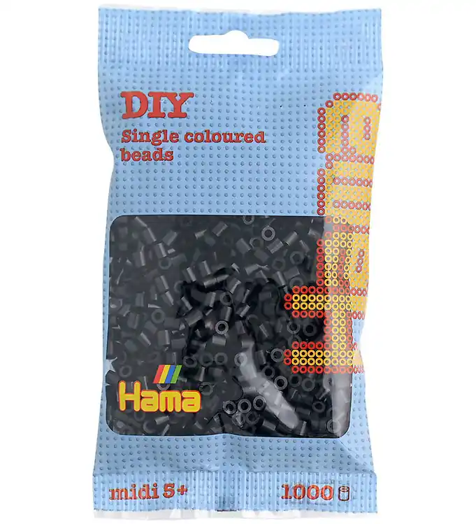 Exclusieve Aanbieding Hama Midi Kralen - 1000 st. - 18 Zwart