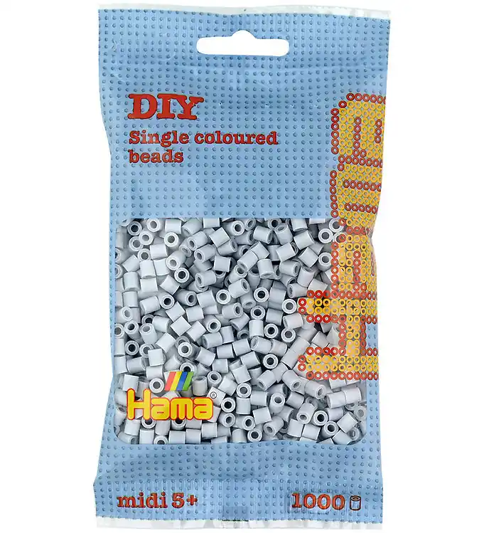 Koop Online Hama Midi Kralen - 1000 st. - 70 licht Grijs