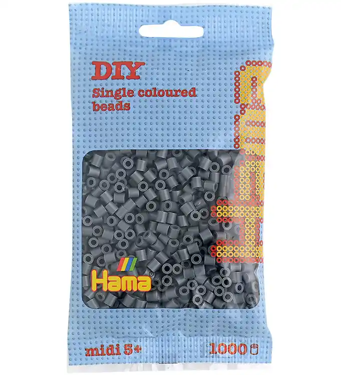 Koop Online Hama Midi Kralen - 1000 st. - 71 Donker Grijs