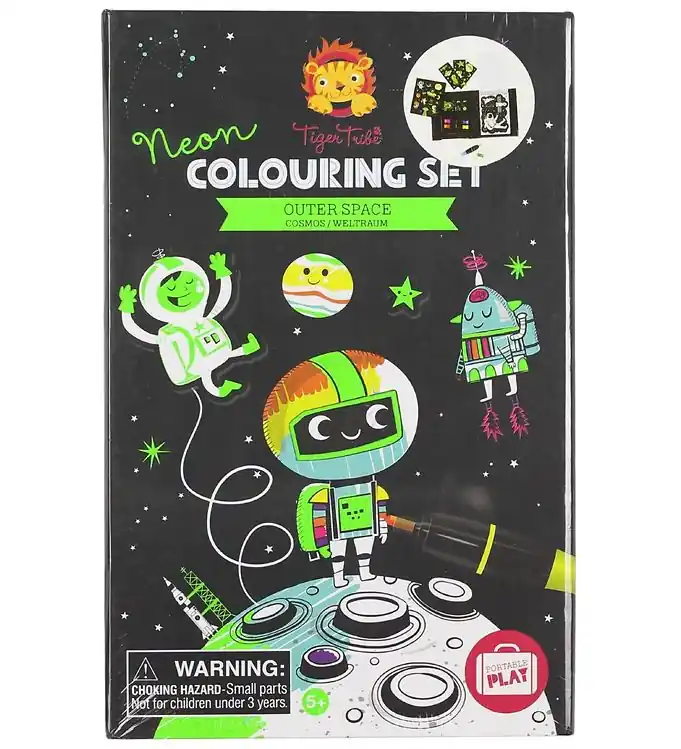 Veilige Betaling Tiger Tribe Tekenset - Neon - Outer Space