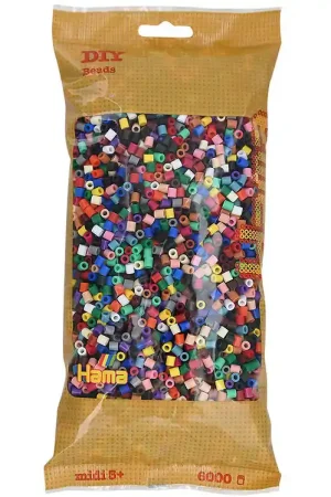 Voordeelprijs Hama Midi Kralen - 6000 st. - 67 Multicolour