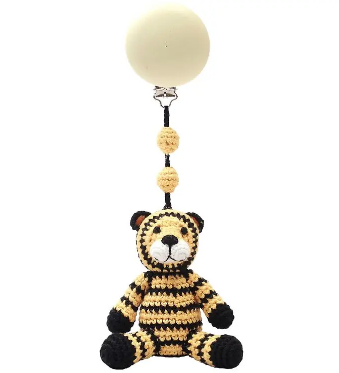 Weekendaanbieding NatureZoo Kinderwagenspanner - Hr. Tijger - Geel/Zwart