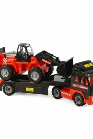 Laatste Versie Cavallino Mammoet Vrachtwagen met Aanhanger en Graafmachine