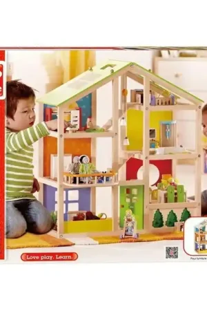 Hape Houten 4 Seizoenen Poppenhuis Met Meubels Populair