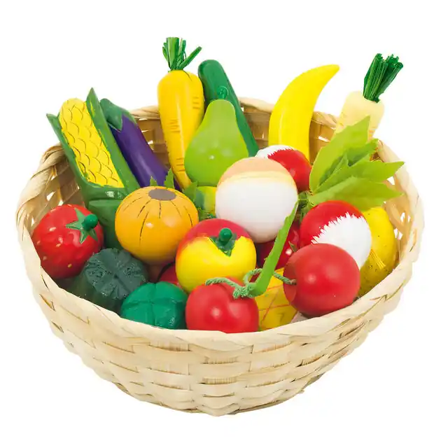 Goki Groenten en Fruit in een Mand, 23dlg. Favoriet