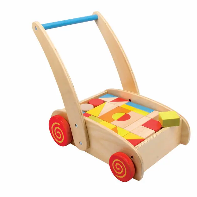 Koop Vandaag Small Foot - Loopwagen Bouwblokken