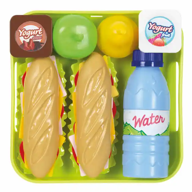 Rechtstreeks Van De Fabrikant Ecoiffier 100% Chef Sandwich Set met Dienblad