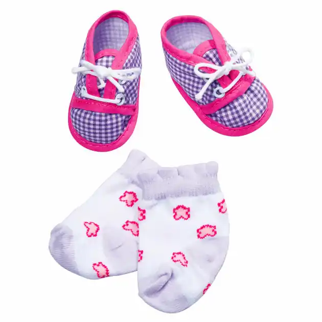 New Born Baby Sokken & Schoentjes met Ruitjes Exclusieve Aanbieding