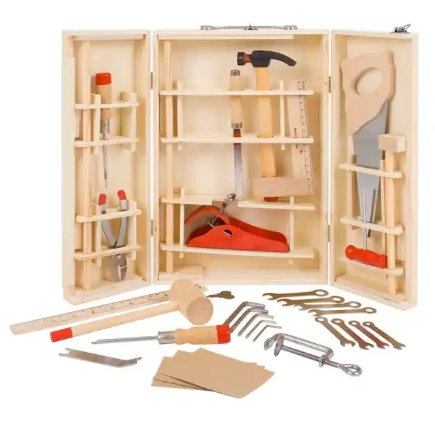 Bigjigs Gereedschapskist, 28dlg. Hoge Kwaliteit