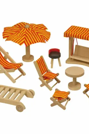 Beperkte Voorraad Goki Tuinset Poppenhuis