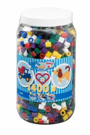 Hama Maxi Strijkkralen in Pot - Mix Standaard (00), 1400st. Betrouwbaar