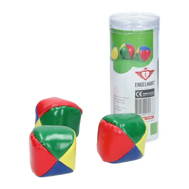 Jongleerballen in Koker, 3st. Bestel Nu