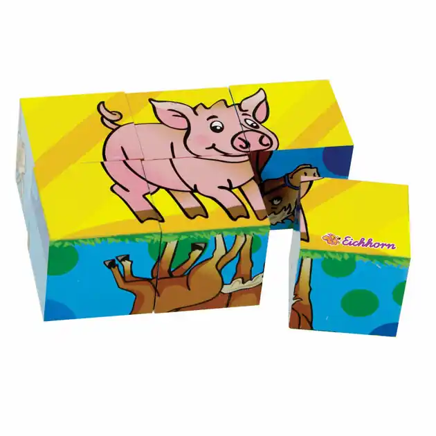 Eichhorn Blokpuzzel, 6dlg. Beperkte Voorraad