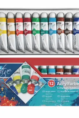 Acrylverf, 12st. Exclusieve Aanbieding
