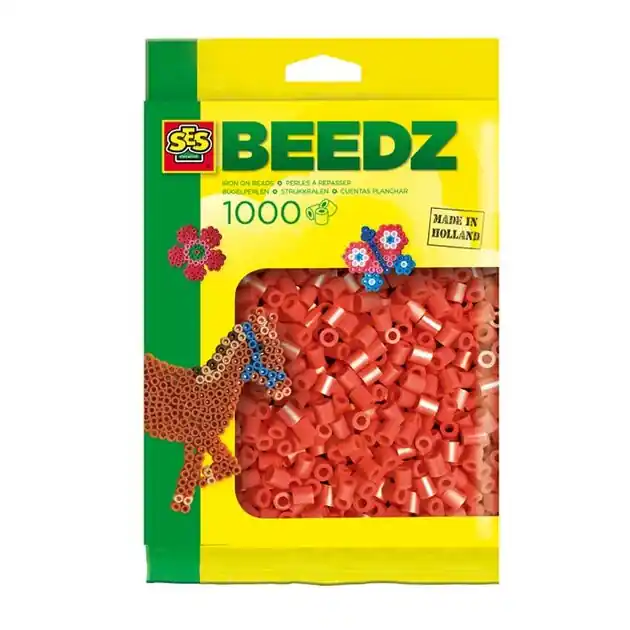 SES Strijkkralen - Rood, 1000st. Fabrieksprijs