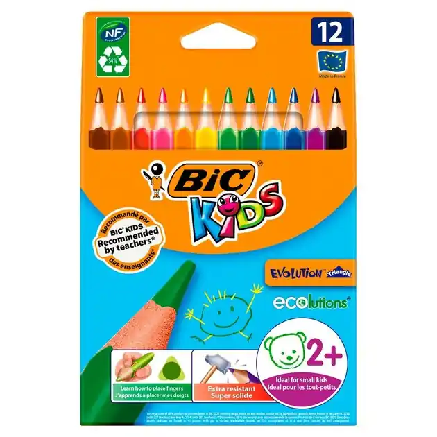 BIC Kids ECOlutions Evolution Triangle, 12st. Beperkte Voorraad