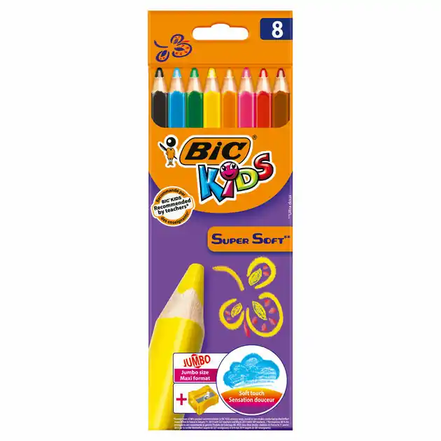 BIC Kids Supersoft, 8st. Laatste Versie